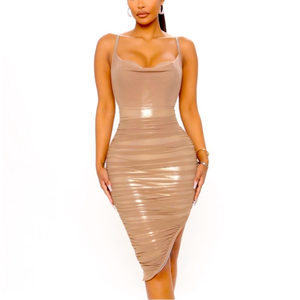 Mesh Midi Dress